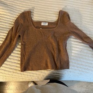Old Navy Square Neck Brownish Orange Top